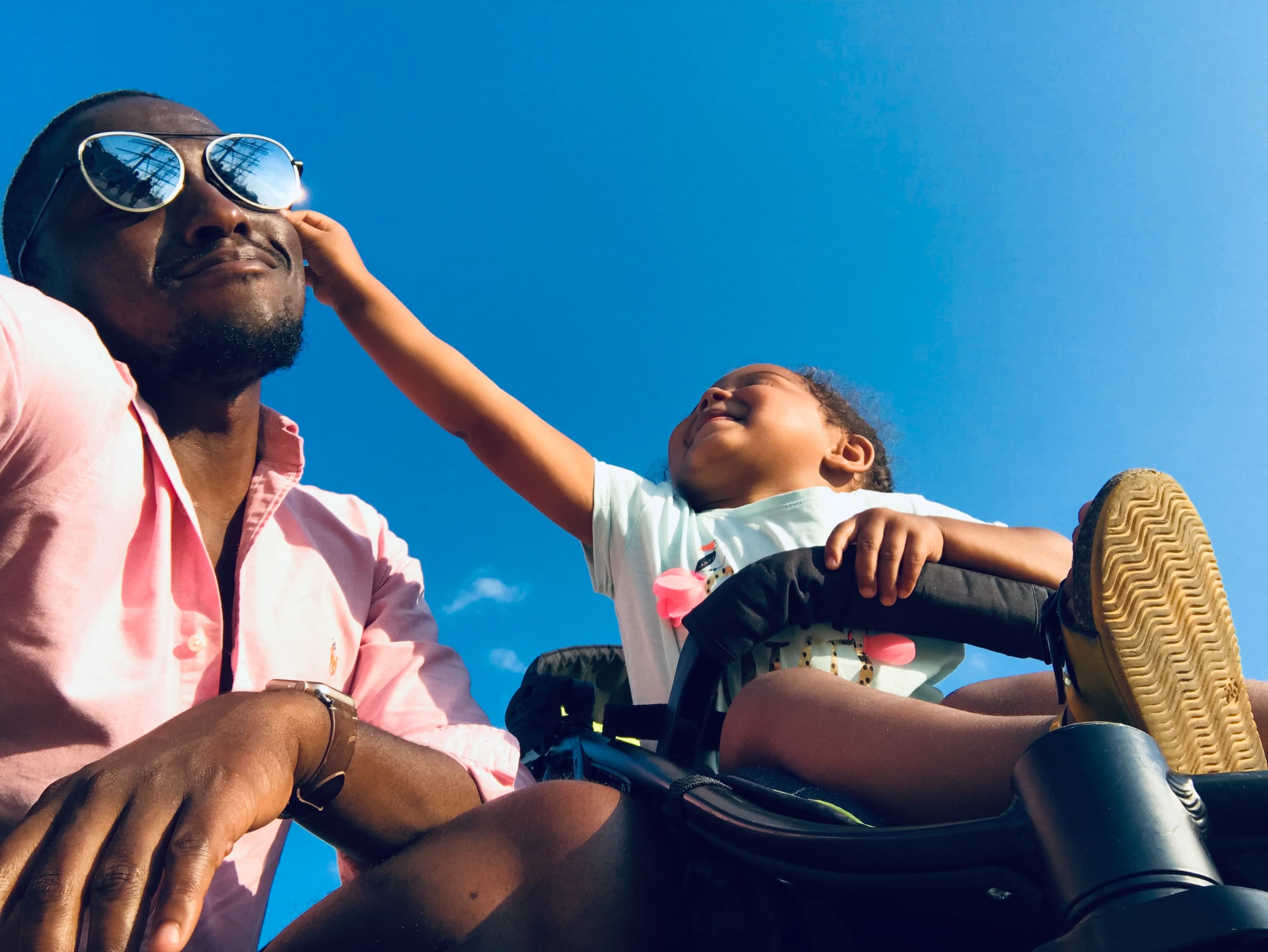 Photograph of a family on vacation